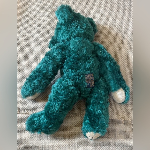 Boyds Green Jointed Shaker Teddy Bear Hard Plush Stuffed Animal Goblin Core READ - Picture 4 of 5